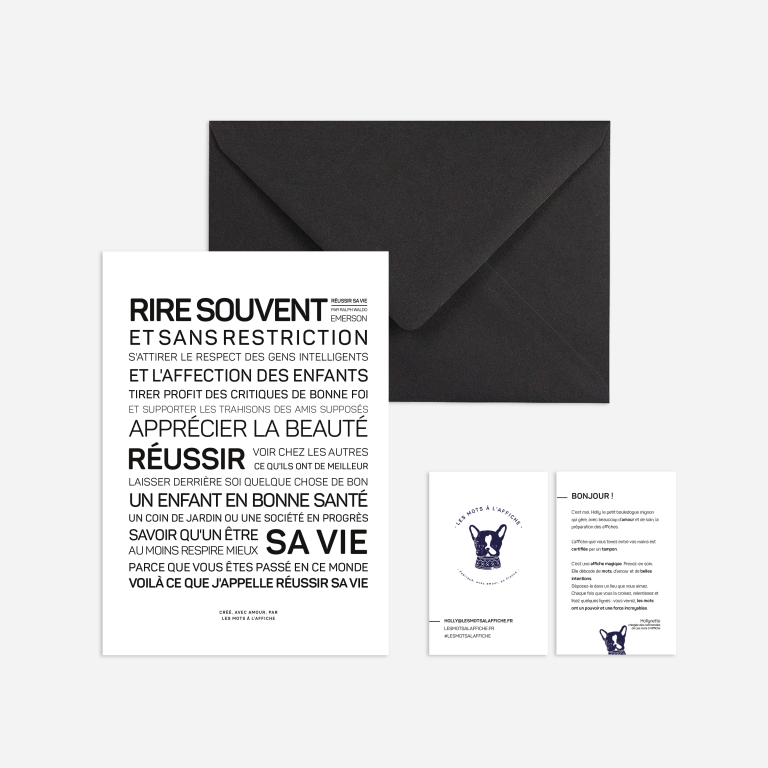 Affiche Rire souvent: MINI A6 10.5 x 14.8 mm