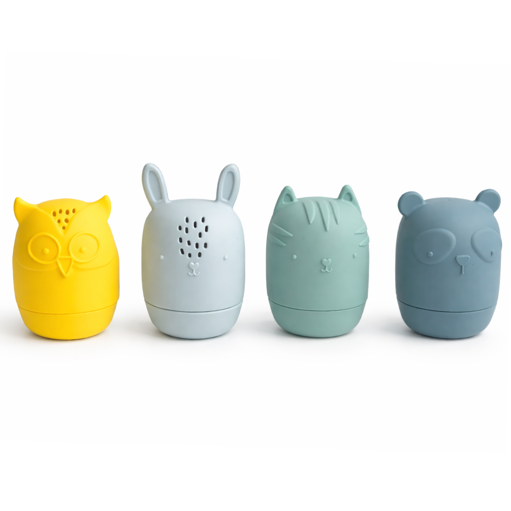 Jouets de Bain en silicone : Aspergeurs de bain 