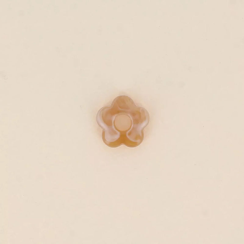 Perle de fleur en acétate 15.5 mm