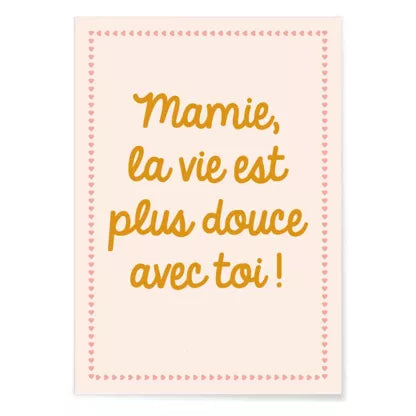 A5 - Carte à planter - Mamie