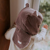 Cagoule velours parme: T0 : 9 - 18 mois