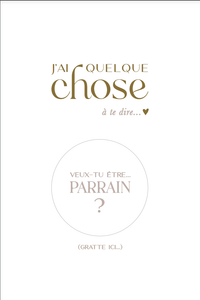 Cartes annonces à gratter: Marraine