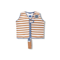 Gilet de Natation Rayé Marron/Blanc 3-6 ans