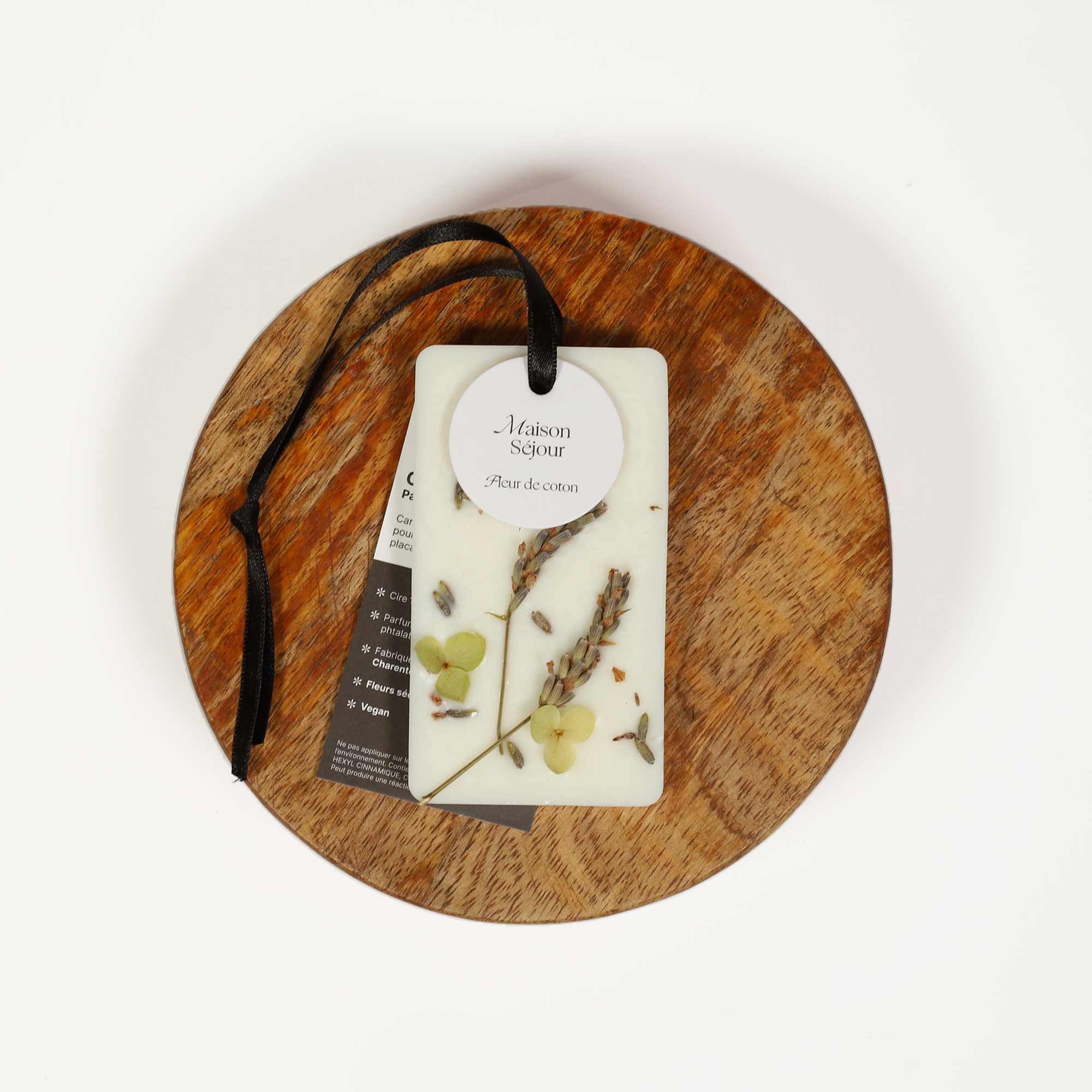 Carte florale parfumée - Fleur de coton