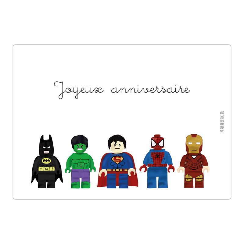 Carte “Super-Héros”