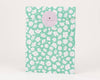 Sacs en papier marguerites, vert: Taille M (12 x 21 cm)
