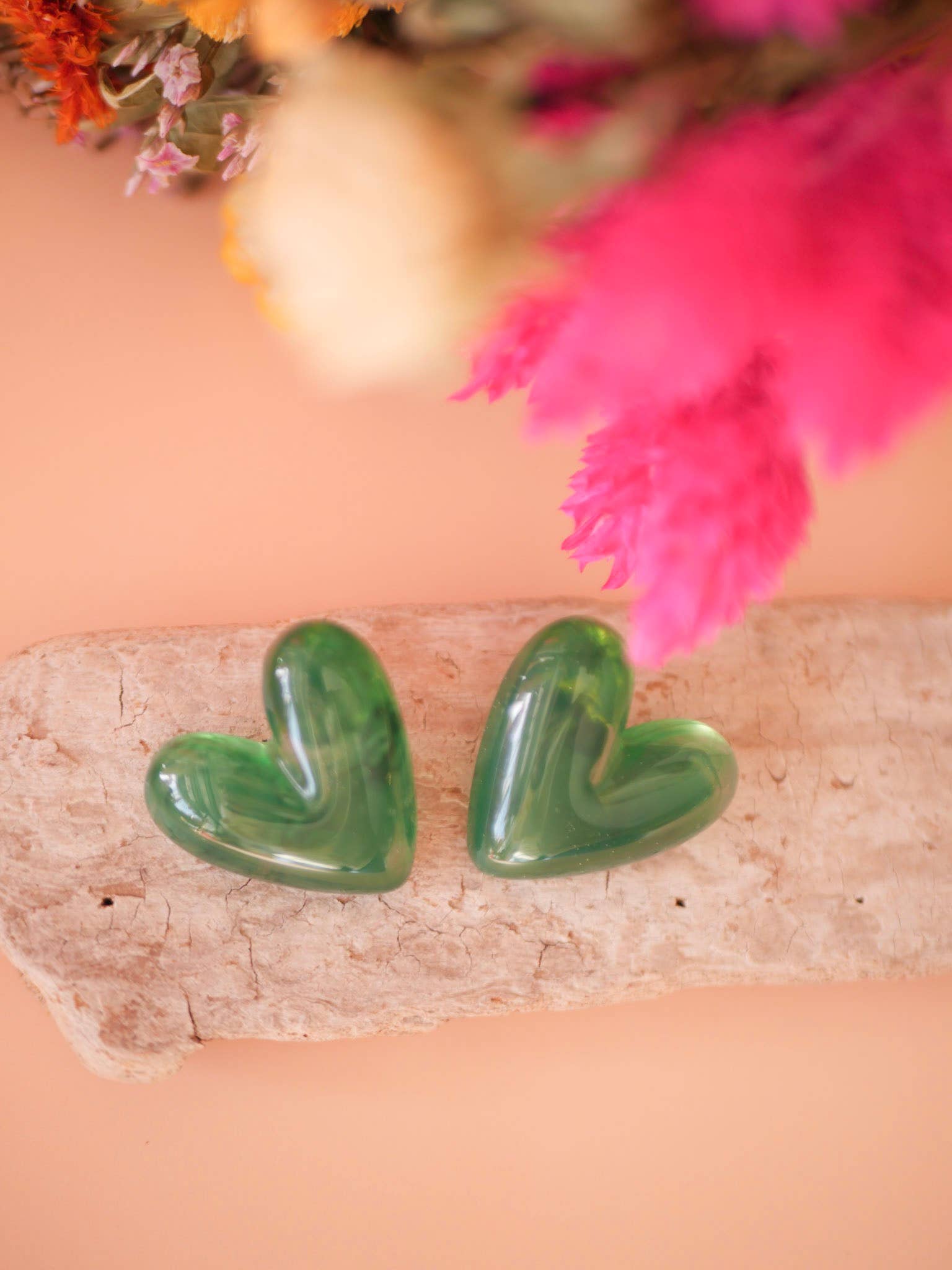 Boucles d'oreilles Cora Rouge