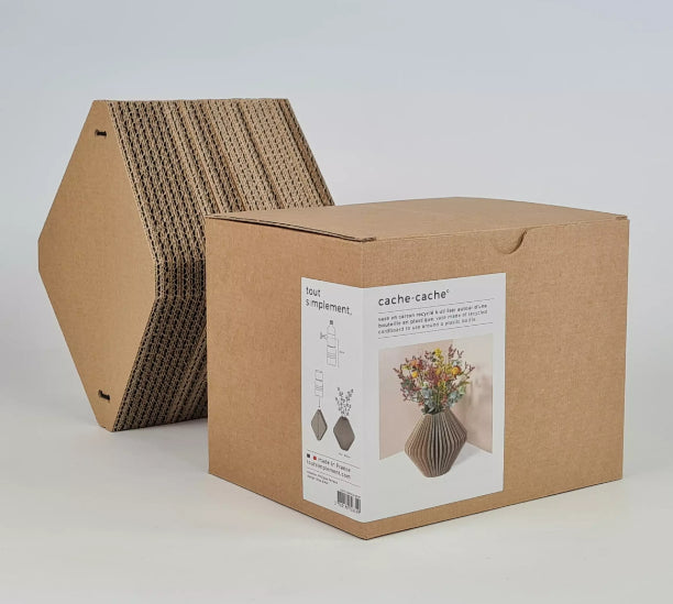 Vase en carton Losange