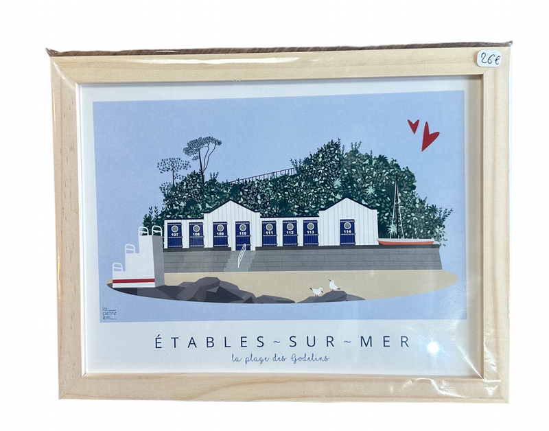 Illustration  Étables-Sur-Mer "la plage des Godelins »