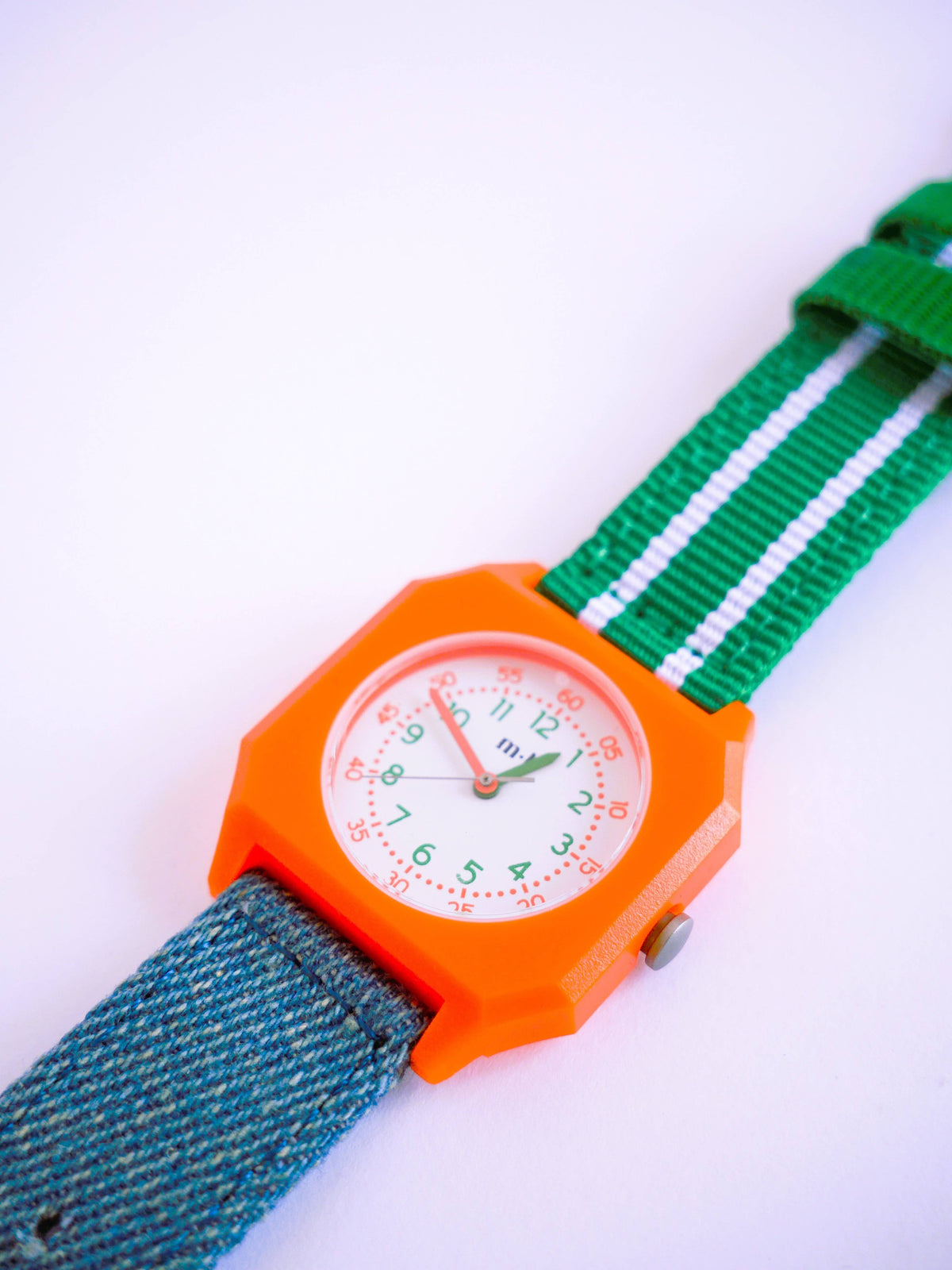 Circus - Montre en denim et vert