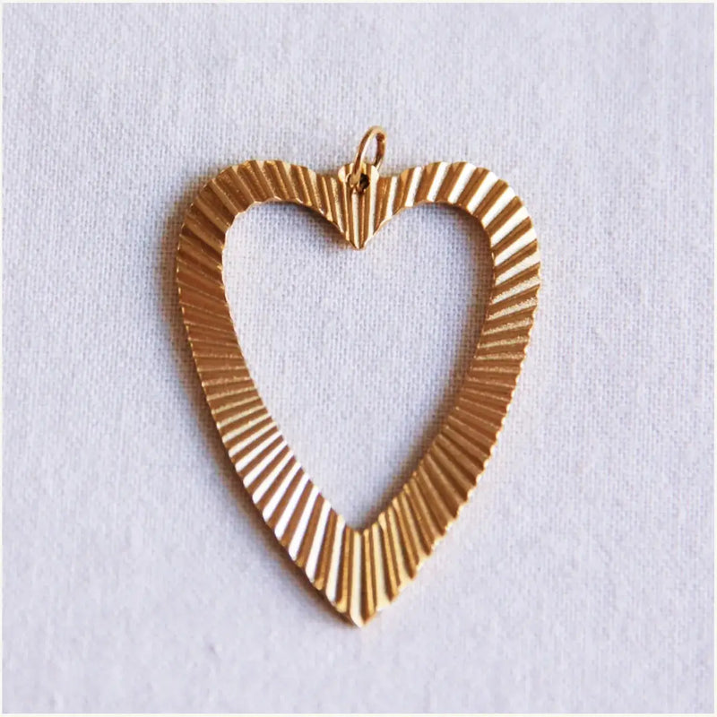 Pendentif cœur ouvert XL
