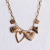 Collier à breloques « Coeurs »