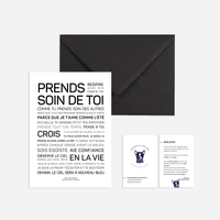 Carte Affiche - Prends soin de toi (A6 10.5 x 14.8 mm)