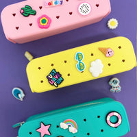 Trousses scolaire Perforée POP & CLIP - créatif - DIY: Rose Fushia