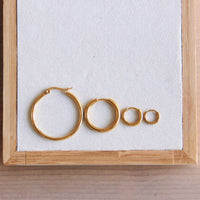 Acier inoxydable Créoles 20 mm - Argent