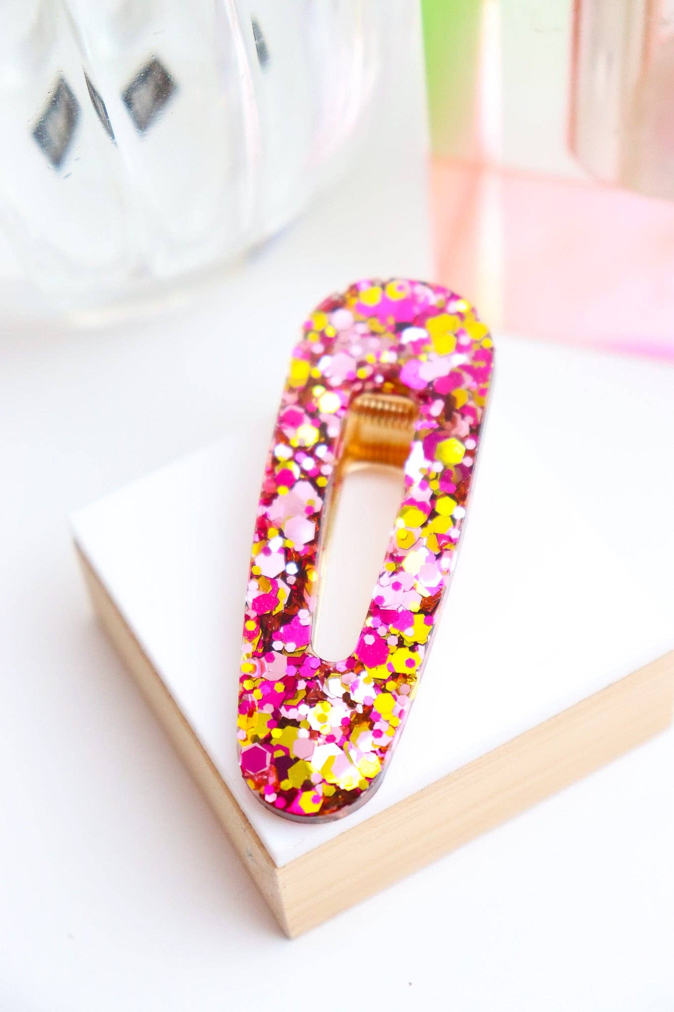 Barrette Paillettes Triangle