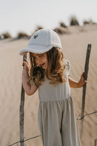 Casquette mi-saison LOVE blanc - Enfant