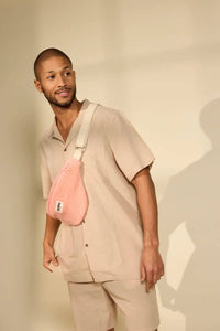 Sac banane Olivia Éponge rose corail