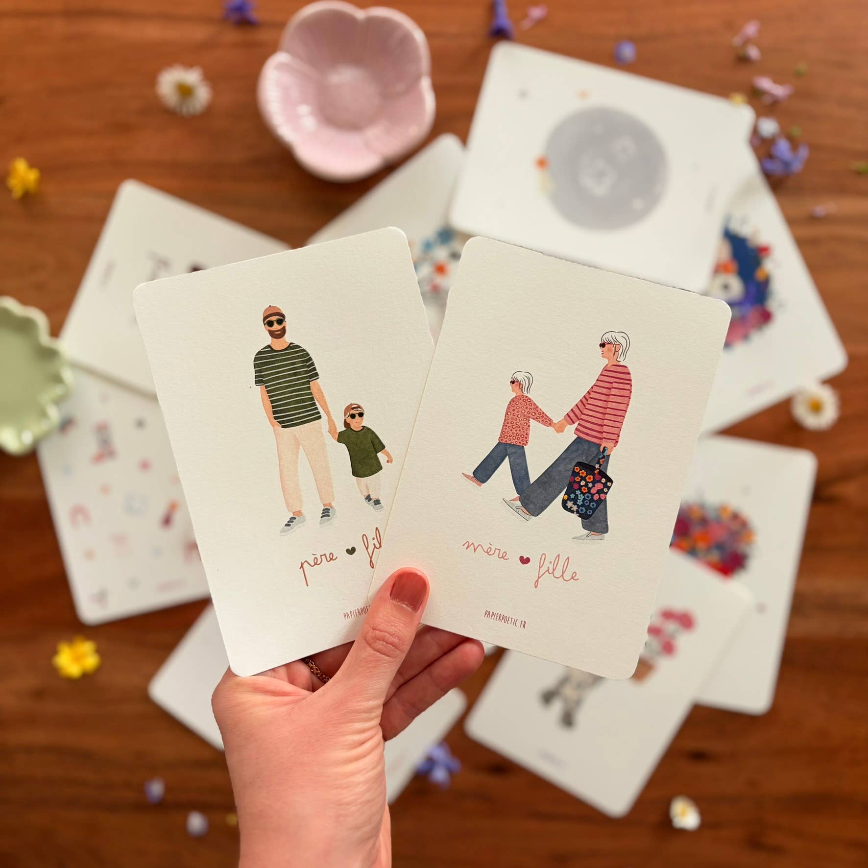 Carte Postale / Card "Matchy matchy père fils"