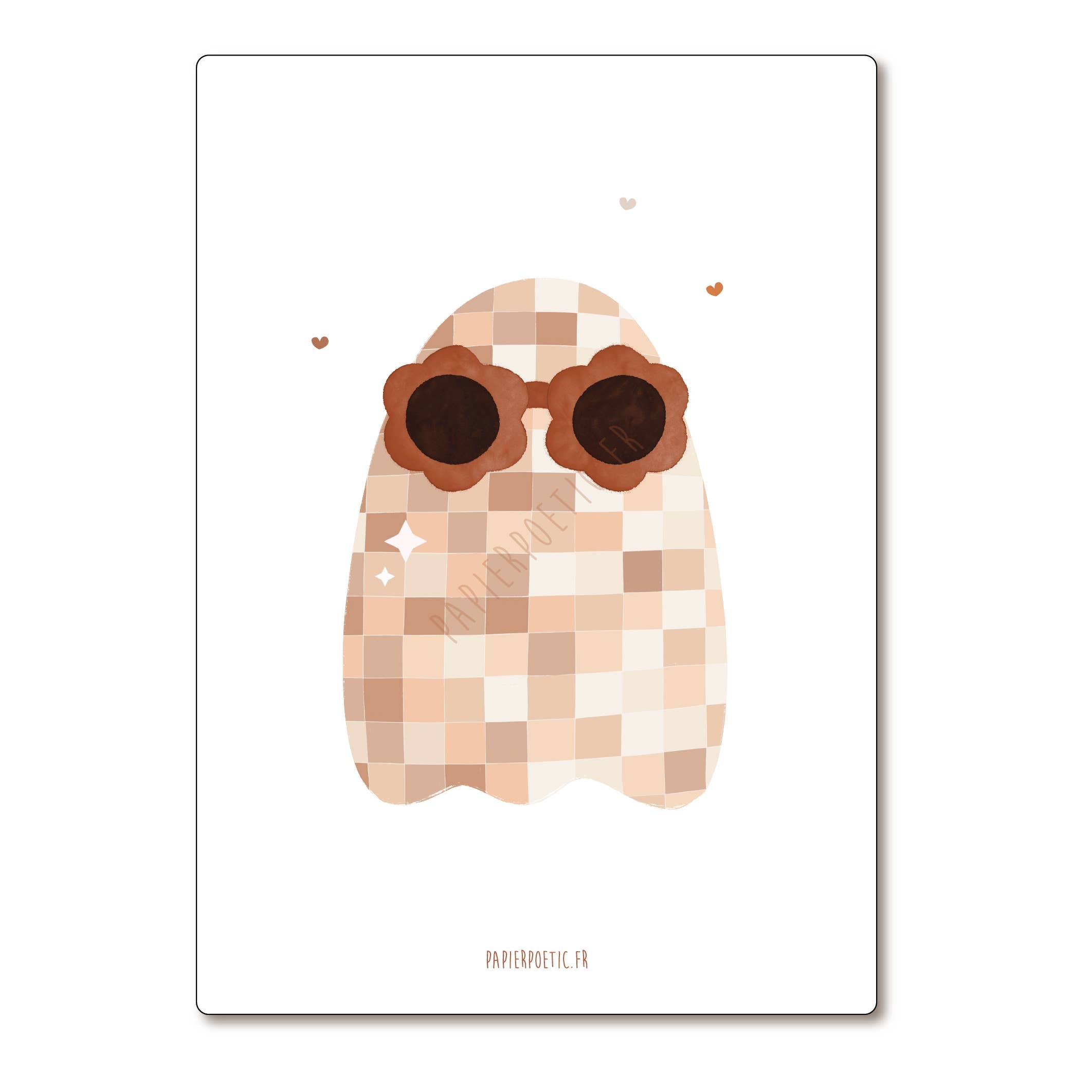 Carte Postale / Card "Fantôme à facettes"