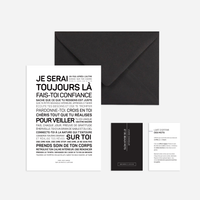 Carte Affiche - Je serai toujours là pour toi (A6 10.5 x 14.8 mm)