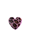 Broche cœur léopard