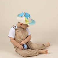 Casquette Camper anti-uv Ourson (bleu jaune vert)