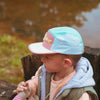 Casquette five anti uv bleu rose vert