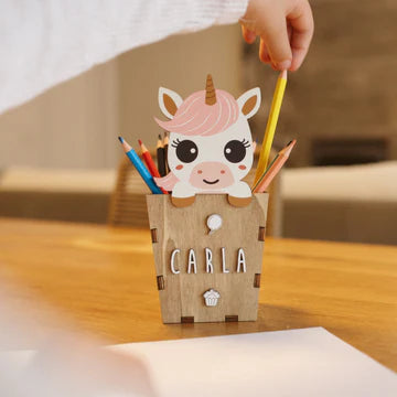 Porte crayon personnalisable - Licorne