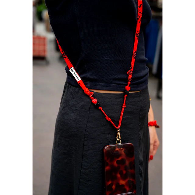 Sangle de téléphone Billie - Bandana Rouge