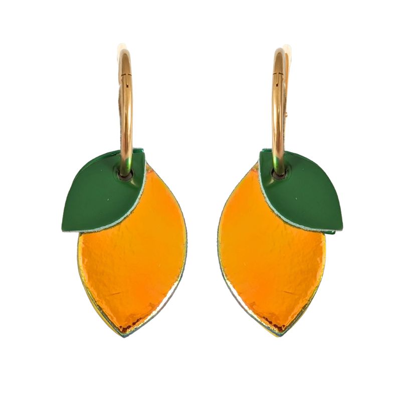 Boucles d'oreilles Créoles Citrons