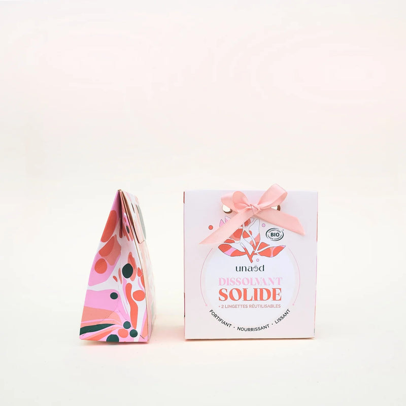 Coffret Dissolvant Solide et ses lingettes réutilisables