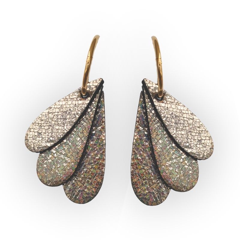 Boucles d'oreilles Créoles Écume