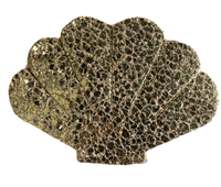 Broche cœur léopard