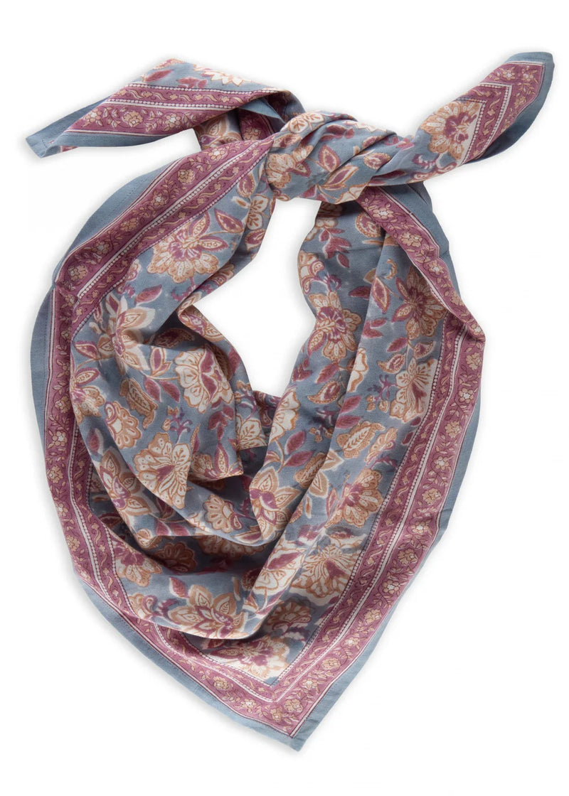 Grand foulard Indien - Matira Azul