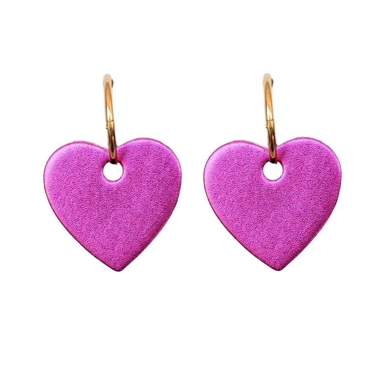 Boucles d'oreilles Créoles Big Coeur