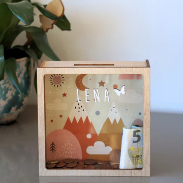 Tirelire Personnalisable - Montagnes