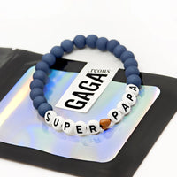 Bracelet GAGA HOMME- Bleu Jean, blanc & Mini 🤎