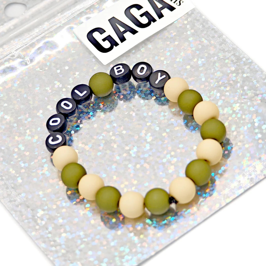 Bracelet Garçon - Bicolore Kaki, Camel & Noir 💚🤎