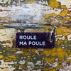 ROULE MA POULE Porte-clés à paillettes : Violet