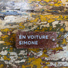 Porte-clés à paillettes : EN VOITURE SIMONE