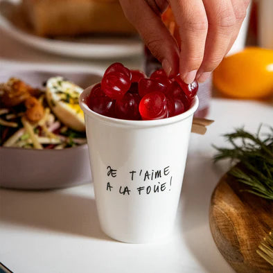 Tasse en porcelaine Je t'aime à la folie