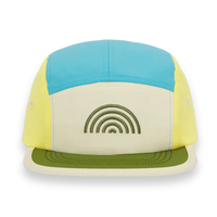Casquette 5 panel Bleu Arc-en-ciel