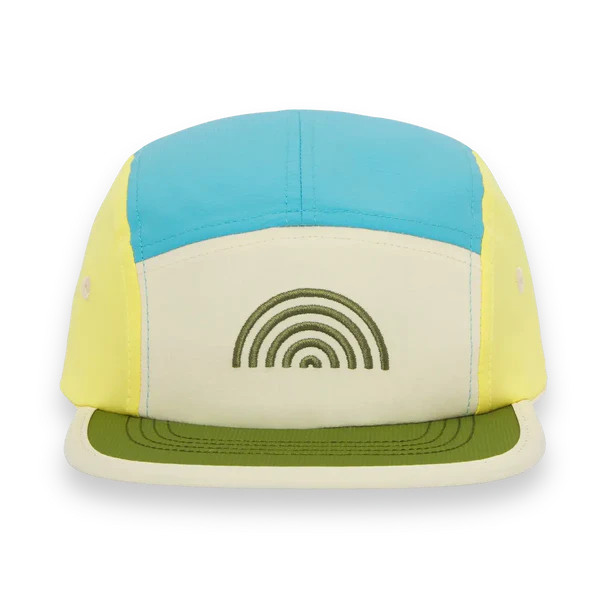 Casquette 5 panel Bleu Arc-en-ciel