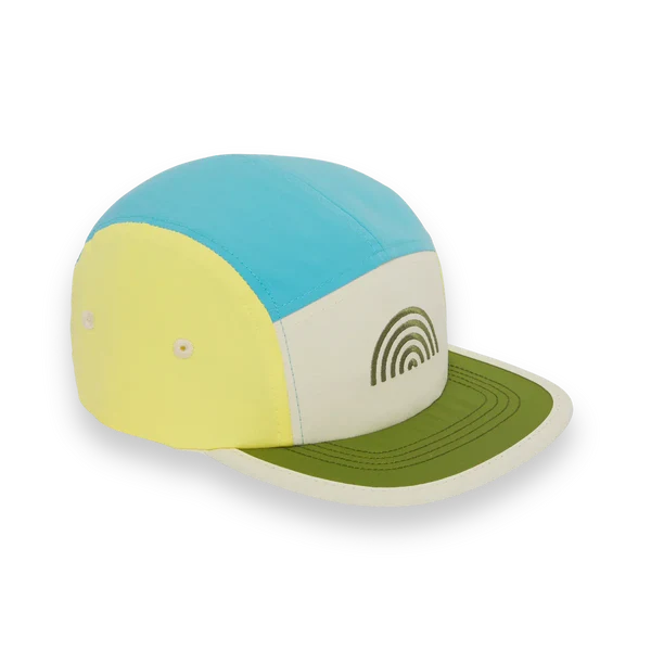 Casquette 5 panel Bleu Arc-en-ciel