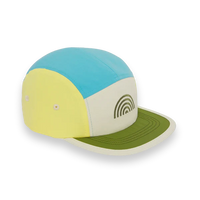 Casquette 5 panel Bleu Arc-en-ciel