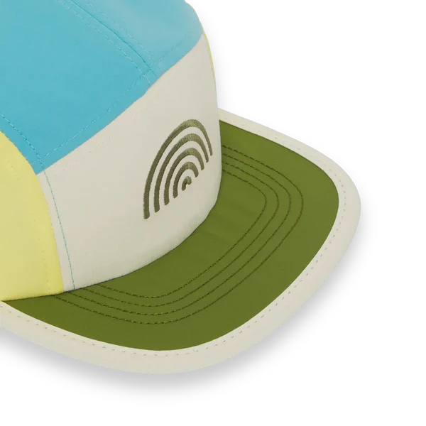 Casquette 5 panel Bleu Arc-en-ciel