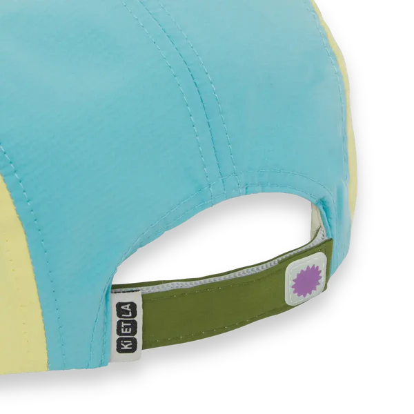Casquette 5 panel Bleu Arc-en-ciel
