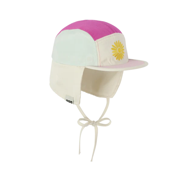 Casquette Camper Fleur Fushia Vert Rose