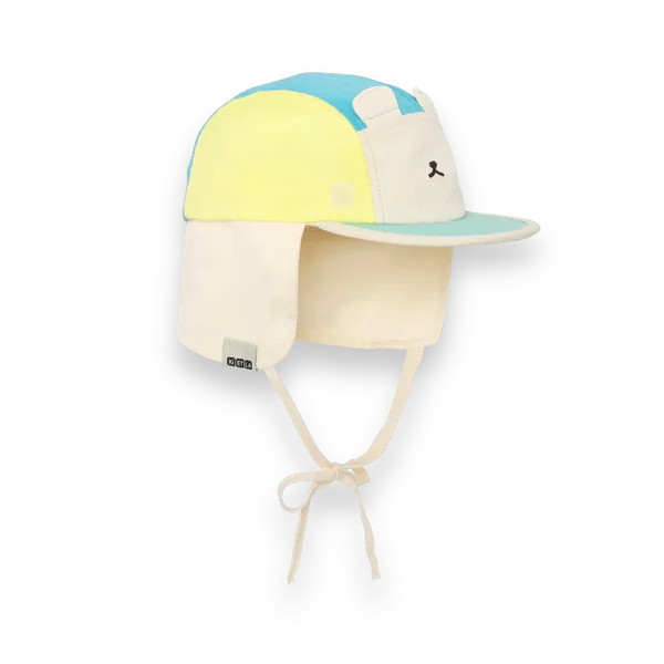 Casquette Camper anti-uv Ourson (bleu jaune vert)